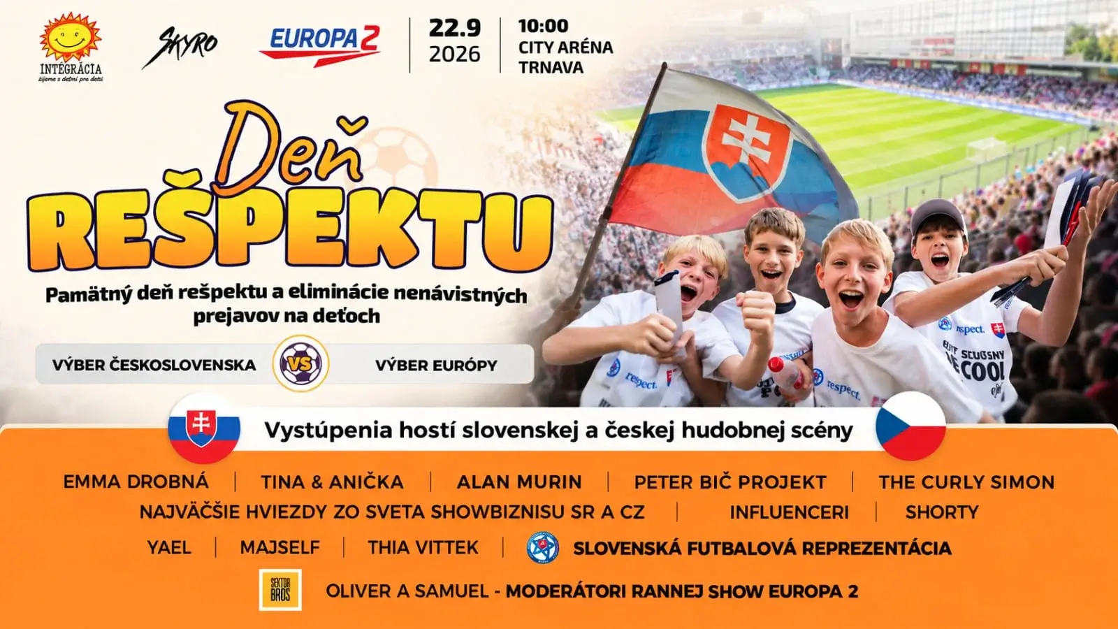 Plagát charitatívneho podujatia Deň rešpektu 2026